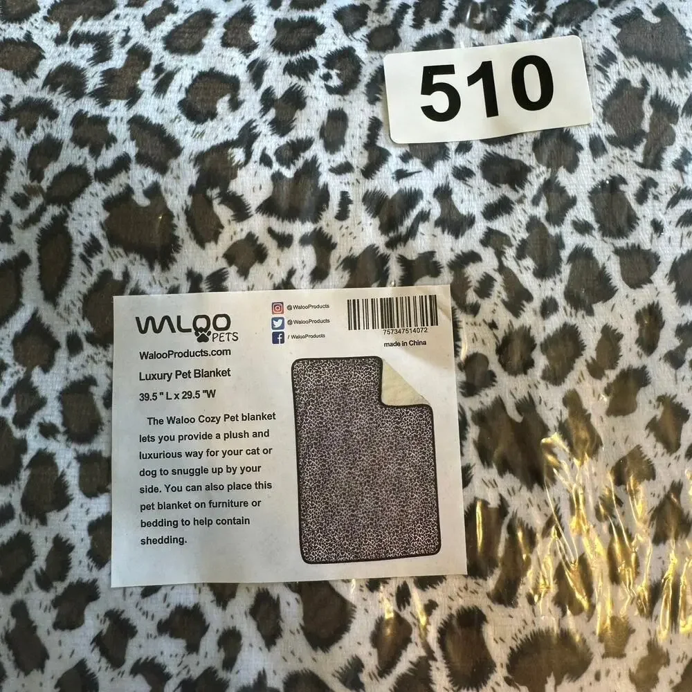Pet Blanket Animal Print Cat Dog Soft Pad Protect Furniture Bedding New Waloo